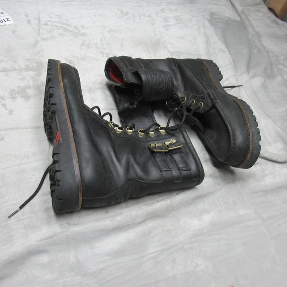 Polo Ralph Lauren Mens 9.5D Wolcott Boots BLK Leather‎ Buckle Work Combat Ranger main image 7